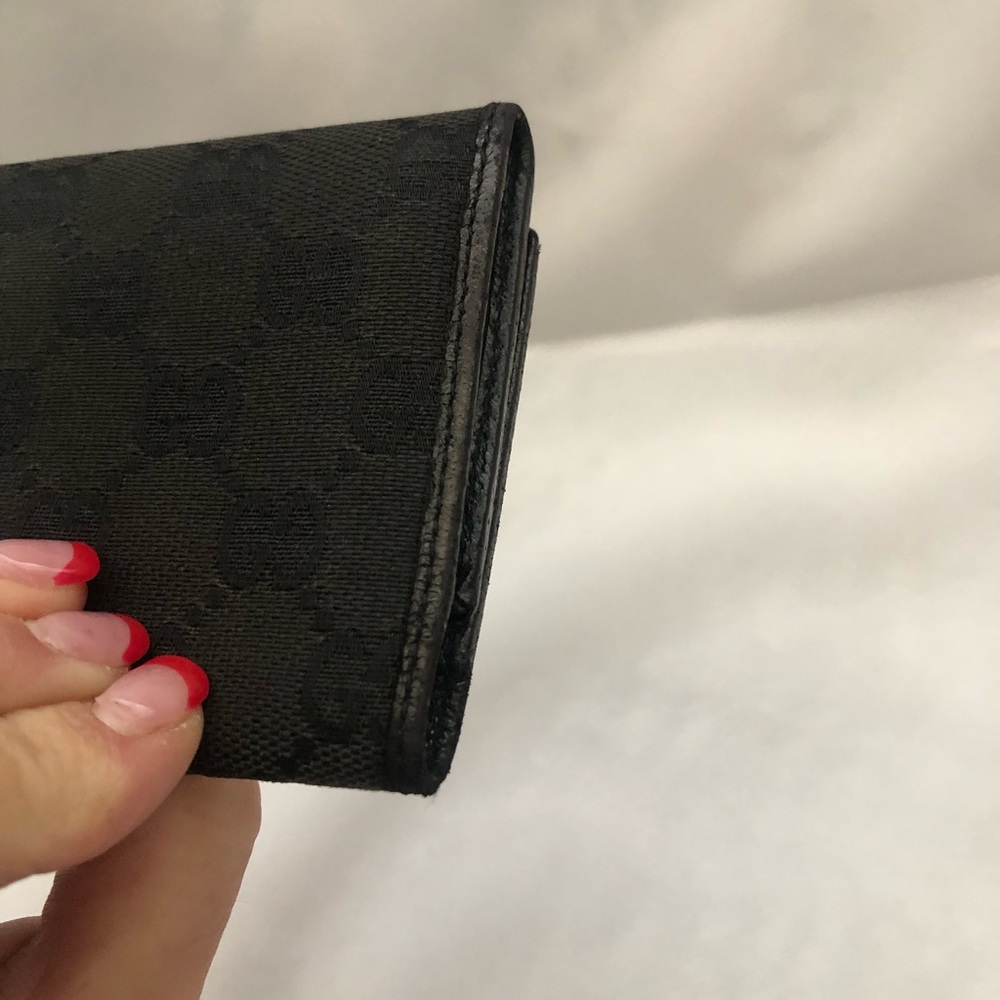 Gucci Black Monogram Wallet - Picture 9 of 15